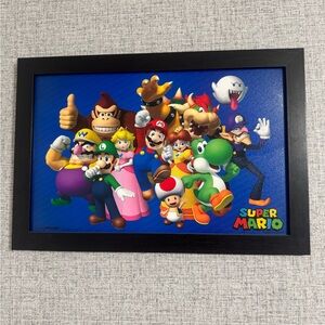 Super Mario Characters Framed Art